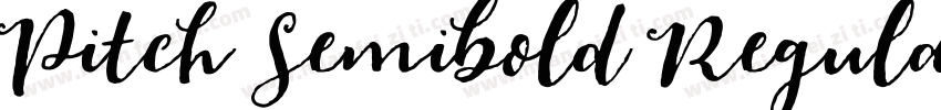 Pitch Semibold Regular字体转换